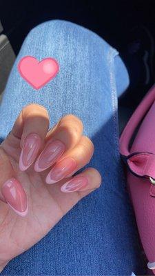 Pink french tip