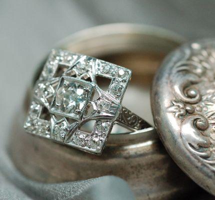 Vintage 1930s Art Deco Diamond Ring