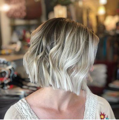 Blunt Bob with stunning dimensional blonde