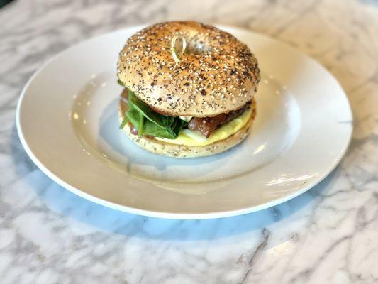 Everything Bagel Breakfast Sandwich