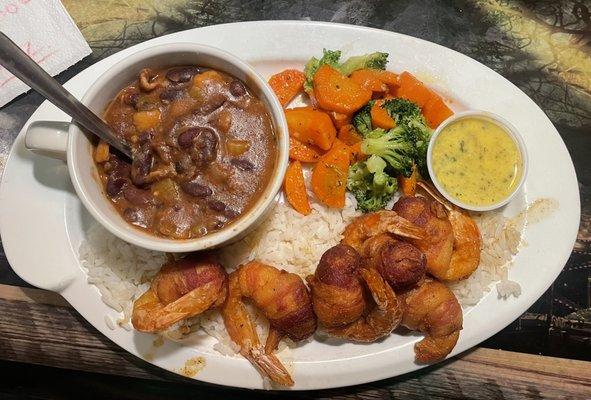 Shrimp Brochette Dinner