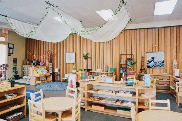 A view of one of our primary classrooms (ages 2 1/2 - 6 years)