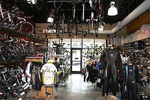 Elite Cycling Store Interior