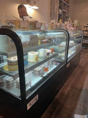 Dessert display case