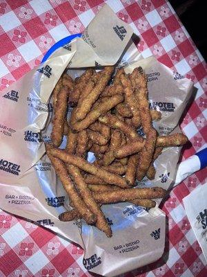 Fried green beans