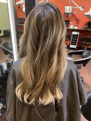 Going blonder with balayage!