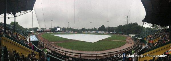 A very wet Centennial Field....