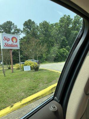 View of signage from Main Street