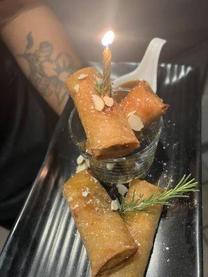 Free Fried Bananas Roll on your Birthday