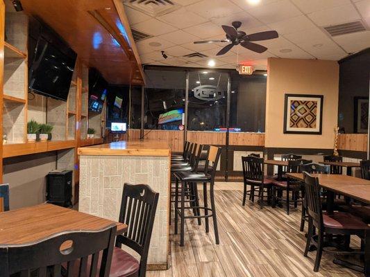 Interior, dining area