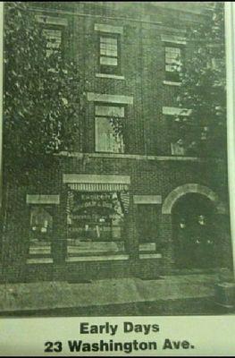 Early 1900 photo of 23 Washington Ave., Endicott, NY