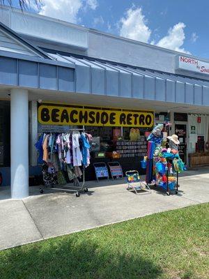 The outside of the place! Clothes, records, CD's and even beach supplies.