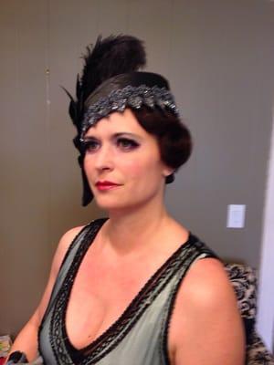 1920's makeup, style and hat created by Scot Alexander. It is as authentic as I could get.