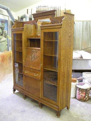 Large Secretary repaired and refinished