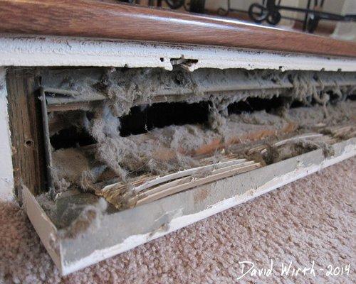 Easy air duct cleaning for free cold air return dust