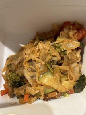 Thai Stir Fry with crispy Tofu.  It is now in the bin.