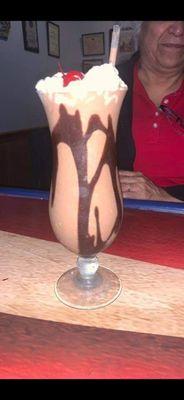 Many specialty frozen drinks to include the Adult Chocolate Milkshake shown