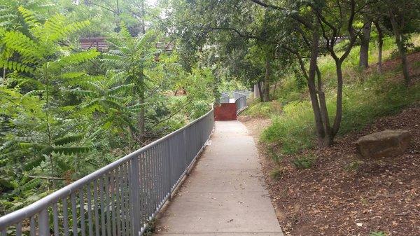 Trail closed off do too construction