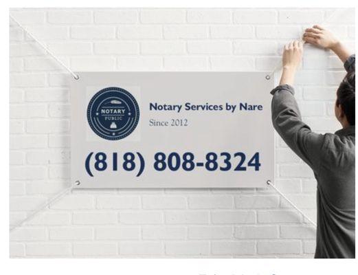 Notary and Translation Services by Nare. (818) 808-8324