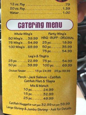 Catering Menu