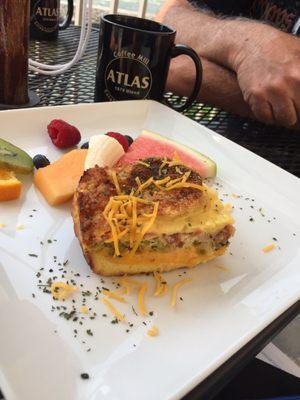 Breakfast at Atlas was very good! It is a beautiful setting. 3 breakfasts, 2 reg. coffee, 1 specialty coffee, 1 pastry our bill was $57.00.