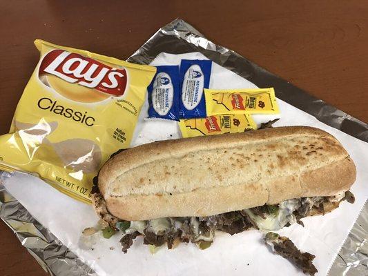 9inch Famous Philly cheesesteak!