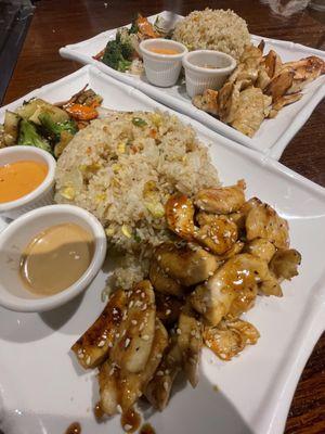 Teriyaki chicken with fried rice