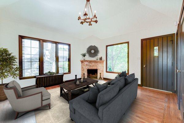 Storybook cottage interior