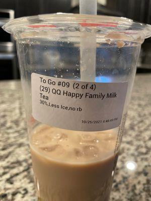 QQ Happy Family Milk Tea