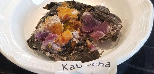 My favorite: kabotcha and Okinawan sweet potato vegetarian bomb !