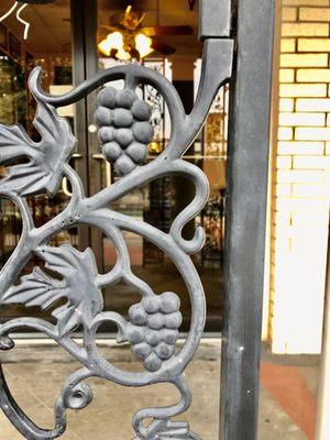 Decorative patio iron.