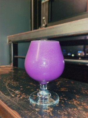 Ube coconut beer slush , taste like a dessert