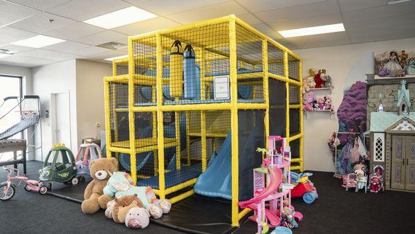 Part of the playground and toy pay area