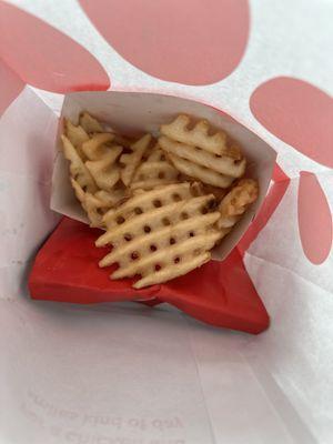 Spicy Chicken Sandwich Meal $9.85 -Large Fries -Seasonal Cherry Berry Sunjoy (Unsweetened)