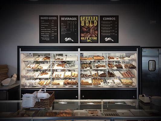 Look at all the donut options!!!