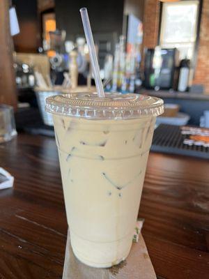 Iced latte- really smooth.