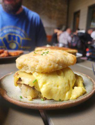 The best vegan biscuit and egg sandwich in all the land