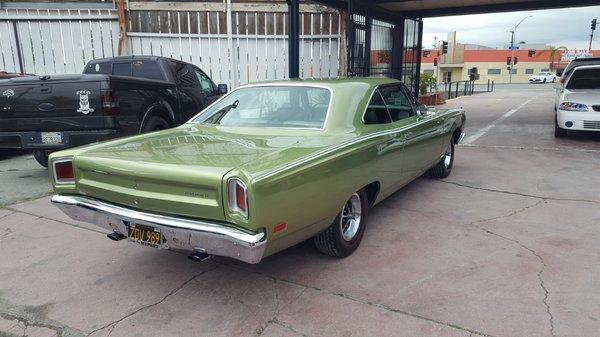 My 1969 Road Runner after Mike Phillips (LNM Auto Body) completed a masterful repair to the front end. (3 of 4)