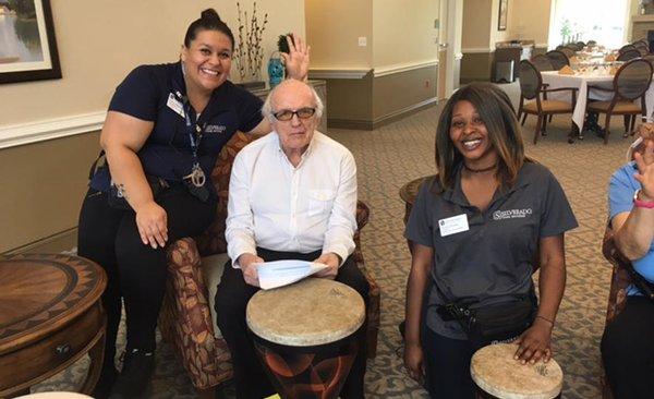 Silverado St. Charles Memory Care Community Drum Circle