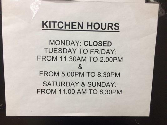 Kuteer Indian Restaurant hours (attached to Everest)