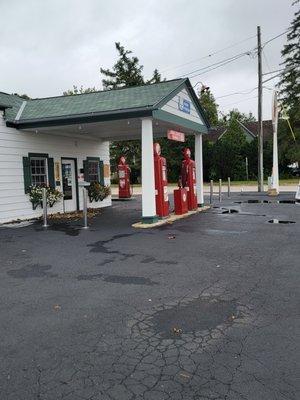 Front of gas station