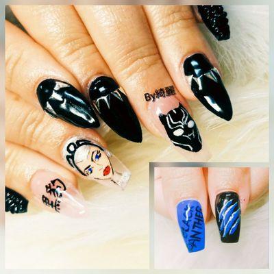 Black panther Nail by mimi !
All hand drawing!