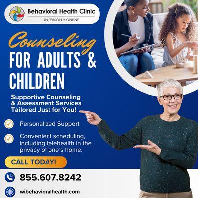 Counseling services for all ages!