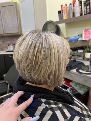 Transitional color correction stacked bob