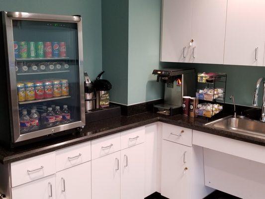 Our Amazing Executive Pantry Area; Free to our Executive Tenants or Included in Conference Room Rental!