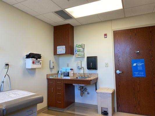 Clinic exam room