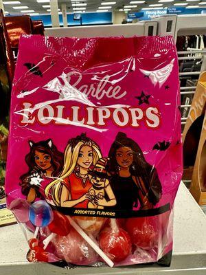 Barbie lollipops