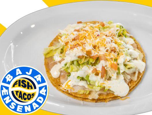 tostada de frijol (bean tostada)