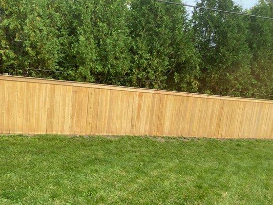 Traditional Cedar Fence