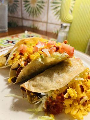 Shredded beef tacos